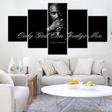 Celebridad 2Pac Makaveli Tupac Amaru Shakur, póster de decoración moderna para el hogar, imagen de arte de pared, impresión en HD, pintura sobre lienzo para sala de estar 2024 - compra barato