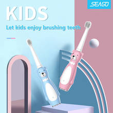 Cepillo de dientes eléctrico sónico para niños, con carga USB, 3 modos de limpieza, elimina manchas, 3 cabezales 2024 - compra barato