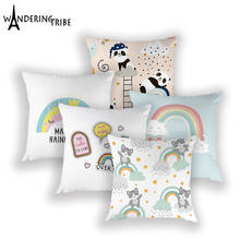 Cartoon Animal Cushion Cover Nordic Decoration Pillows Case Print Cushions Covers Cute Panda Home Sofa Pillow Cases Funda Cojin 2024 - buy cheap