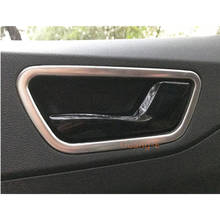 Крышка кузова автомобиля внутренняя рамка из нержавеющей стали панель отделка двери внутренняя ручка бант для Hyundai Solaris Accent 2017 2018 2019 2024 - купить недорого