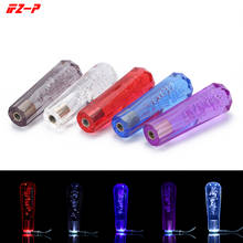 FZ-P de cristal acrílico para coche, pomo de cambio Universal de 10CM con luz LED de colores, perilla de engranaje para palanca de cambios AT/coche MT 2024 - compra barato