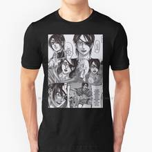 Camiseta de algodón puro 100%, camisa de Hange Zoe, Hanji, Zoe , Attack On Titan, Shingeki No Kyojin Snk Aot 2024 - compra barato