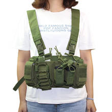 Chaleco táctico militar Molle Airsoft para Paintball, Chaleco de ataque, Chaleco, bolsa de aparejo de pecho, Chaleco resistente, accesorios de caza 2024 - compra barato