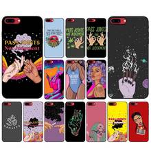 Estético dos desenhos animados alienígena diabo bad girl fumaça caso do telefone para o iphone 13 11 12 pro xs max 8 7 6s plus x 5S se 2020 xr capa 2024 - compre barato