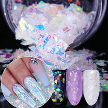 Juego de purpurina láser holográfica 3D para uñas, purpurina fina para manicura, pigmento cromado de lentejuelas, 1 caja 2024 - compra barato