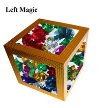 8 Inch Crystal Clear Cube - Large Magic Tricks Flower Stage Magic Props Illusions  Flowers Appearing From Transparent Box Magc 2024 - buy cheap