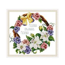 Sweet home cross stitch kit aida 14ct 11ct count printed canvas stitches embroidery DIY handmade needlework 2024 - buy cheap