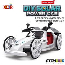 Kit de montaje de coche alimentado por energía Solar para niños, bloques de construcción, juguetes educativos, coches de ciencia Ket para niños, juguete de construcción STEM 2024 - compra barato
