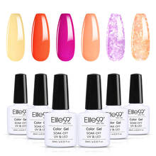 Elite99 Gel Nail Polish Set Shimmer Glitter Color Gel Varnish UV Nail Art Gel Top Base Coat  Soak Off Macaron Gel Nail Polish 2024 - buy cheap