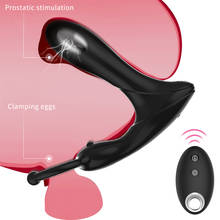 Electric Shock Vibrating Prostate Massager Vibrator Dual Motors Anal Plug Wireless Remote Control Butt Plug Sex Toys for Adults 2024 - buy cheap