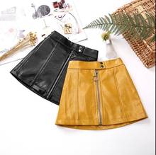 2019 new wholesale girls leather skirt autumn winter fashion girls skirt 4-9t C52 2024 - buy cheap