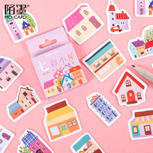 45Pcs Cute House Decorative Stickers Colorful Cottage Kawaii Paper Stickers For Kids DIY Album Diary Planner Stationery Supplies 2024 - buy cheap