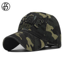 FS Classic Washed Camouflage Baseball Caps For Men Women  Summer Outdoor Sports Trucker Cap Travel Cycling Hat Casquette Homme 2024 - buy cheap