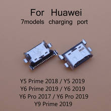 2pcs For Huawei Y9 Prime 2019 / Y5 PRIME 2018 / Y6 PRO 2017 micro usb charge charging connector plug dock socket port 2024 - buy cheap