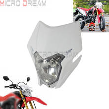 Enduro MX  Dirt Bike Motocross 12V LED Front Headlamp Off-Road Supermoto White Head Lights For Honda CRF 150L 250L 450 250 125 2024 - buy cheap