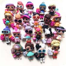5/peças aleatórias originais l. o. l. Bonecas surpresa com acessórios para crianças, modelos de coleção diy de 8cm lol brinquedos para crianças 2024 - compre barato