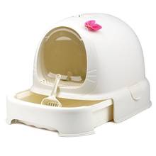 Cat Sand Basin Closed Drawer Toilet Large Cat Litter Box Spill Prevention Enclosed Basin Of Cat Shit Deodorant 2024 - buy cheap