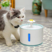 Fuente de agua automática para gato y perro, bebedero silencioso con LED, USB, eléctrico, 2,4 L 2024 - compra barato