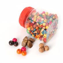 Nova Moda 200g Contas De Madeira Mista Soltos Spacer Beads Para DIY Pulseira Acessórios Jóias Fazer Presentes Artesanato 2024 - compre barato