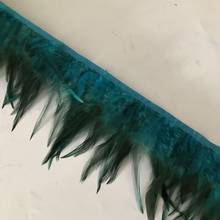 Asia Ra 10M 12-15 CM Width Rooster Hackle Feather Trims Natural Chicken Feather boa Fringes Sewing On Satin Ribbons DIY Jewelry 2024 - buy cheap