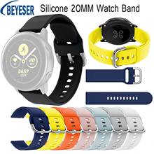 New Silicone 20MM Watchband for Samsung Galaxy Watch Active 2 Gear S2 Smart Sport watch Bracelet For Huami Amazfit GTR 42mm Band 2024 - buy cheap