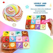200ml 9 Color Mixing Fruit Cloud Cotton Candy Slime Kids Mud Toy Stranger Things Toys For Children Игрушки 2024 - buy cheap