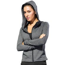 Gym Long Sleeve Hooded Women's Sports Jacket Fitness Yoga Top Women Sportswear Sport Running Hoodie Jacket Ladies New Promotion 2024 - buy cheap