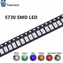 Lâmpadas de chip led, 1000 peças, 5730 branco/quente/vermelho/verde/azul/amarelo smd 5730, lâmpadas de chip 3.2 ~ 3.4v 2024 - compre barato