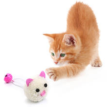 Игрушки для кошек, ложная мышь, игрушки для кошек, мини забавные игрушки для кошек с колокольчиком, Плюшевые Мини-мыши, игрушки, Интерактивная игрушка-тизер для кошек 2024 - купить недорого