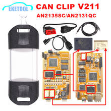 AN2135SC AN2131QC-Chip completo dorado para Renault, CAN CLIP, el más nuevo V211 Reprog V191, diagnóstico de coche para Renault Pin Extractor 2024 - compra barato