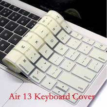Funda de teclado de silicona suave para Macbook Air 13 A1466, Protector Delgado impermeable de la piel para teclado de la UE y EE. UU. 2024 - compra barato