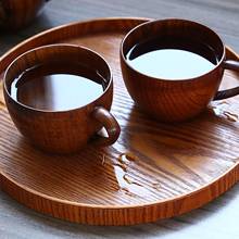 Taza portátil de madera para beber té y café, zumo, leche, agua, Bar, cocina, taza para café, tazas 2024 - compra barato