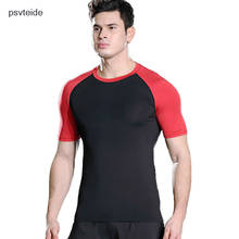 Compression T-shirt Gym Fitness Bodybuilding t shirt Male Jogging Workout Training Tee Clothing Short Sleeves Quick Dry tshirt 2024 - buy cheap