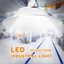 Iluminación Led Industrial para exteriores, luz Led para techo alto impermeable de 220V, E27, 20W, 30W, 50W, para almacén, jardín, garaje 2024 - compra barato