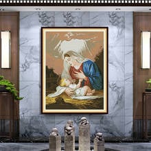 Virgin and child Cross Stitch 11CT DMC Pattern printed on fabric 14CT DIY Character series Embroidery Sets Needlework kits Craft 2024 - buy cheap