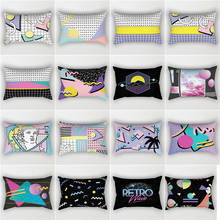 Nordic Geometric Pillow Rectangular Home Decoration Sofa Cushion Lumbar Cushion Personalized Pillow Short Wool Soft Fabric 2024 - buy cheap