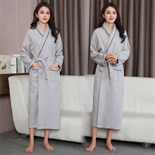 Camisola sexy yukata xl hotel, robe de banho de algodão tipo waffle, robe de noiva, casal, absorvente, pijama novo 2020 2024 - compre barato