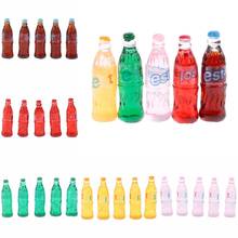 5Pcs Miniature Drink Play Food Doll House Kitchen Toys For 1:12 Scale Mini Soda Cola Model Dollhouse 2024 - buy cheap