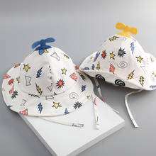 Gorra de verano con dibujos animados para niños y niñas, sombrero de pesca, cubo, flexible, a la moda 2024 - compra barato