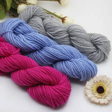 Crochê de lã para tricô macio, suéter tricotado à mão 2024 - compre barato