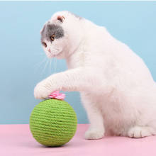 Cacto sisal para gatos, corda de brinquedo para gato com catnip, brinquedo para provocar gatos, mordedor para gatos 2024 - compre barato