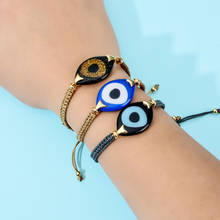 ZMZY-pulsera ajustable de la Amistad turca para mujer, brazalete de cuerda trenzada hecha a mano, Bff, azul, mal de ojo, regalo de joyería 2024 - compra barato