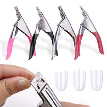 Fake Nail Cutter Tips Clipper Cutter Stainless Steel Nail Clipper Professional Cut False Nails Manicure Cutter Nail Art Tools 2024 - buy cheap