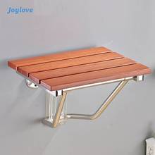Joylove-assento dobrável para banheira, cadeira de parede para relaxamento, banho, madeira sólida, dobrável 2024 - compre barato