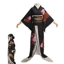 Demon Slayer: Kimetsu no Yaiba Cosplay Kamado Nezuko Kibutsuji Muzan Kimono Costume Dirty Blood Uniform Halloween Party Kimonos 2024 - buy cheap