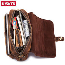 KAVIS 2021 Fashion Genuine Leather Shoulder Bag Small Messenger Bags Men Travel Crossbody Bag Handbags Men Coffee New Quality 2024 - buy cheap