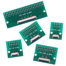 1 pces novo quente 0.5mm ffc fpc para mergulhar 2.54mm pcb conversor placa adaptador soquete placa de soldagem com conector 8p/12p/20p/24p/50pin 2024 - compre barato