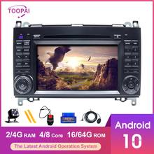 Toopai android 10 para mercedes benz vito b200 volkswagen crafter reprodutor multimídia carro navegação gps auto rádio estéreo 2024 - compre barato