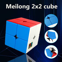 Moyu meilong cubo mágico 2x2 para crianças, cubo mágico de bolso com velocidade profissional quebra-cabeças educativo para brinquedos e presentes 2024 - compre barato