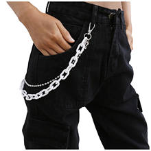 Fashion Street Style Punk Trousers Acrylic Chain Keychain Pants Chain Multi Layer Belt Waist Chains Hip Hop Hook Jewelry #P5 2024 - buy cheap